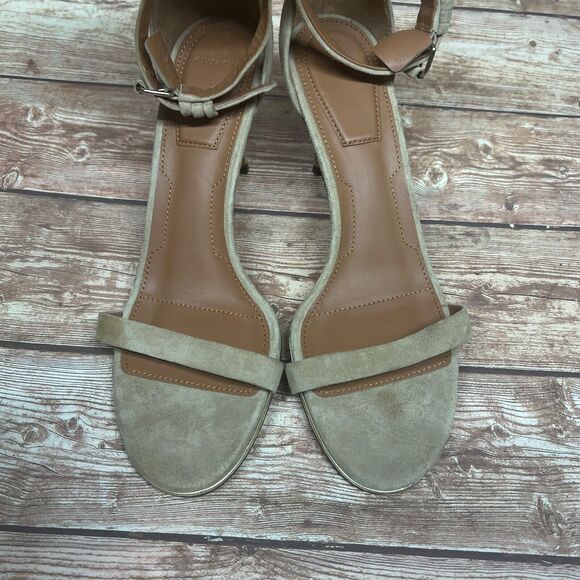 Givenchy Nadia Ankle Strap Stiletto Heel Beige Leather Sandals Size 40/10 - Picture 7 of 14